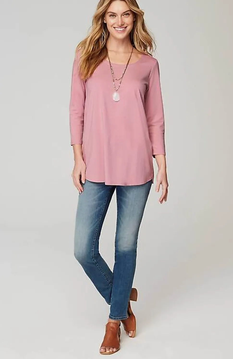 Luxe Supima® A-Line Tunic | Jjill