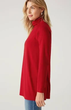 Luxe Supima® Everyday Turtleneck Tunic | Jjill
