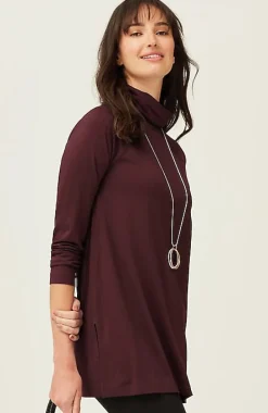 Luxe Supima® Everyday Turtleneck Tunic | Jjill