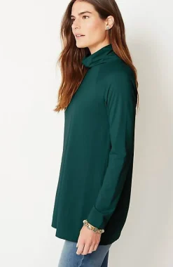 Luxe Supima® Everyday Turtleneck Tunic | Jjill