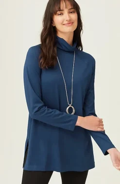 Luxe Supima® Everyday Turtleneck Tunic | Jjill
