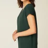 Luxe Supima® Pleat-Back Tee | Jjill