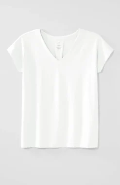 Luxe Supima® Pleat-Back Tee | Jjill