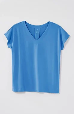 Luxe Supima® Pleat-Back Tee | Jjill