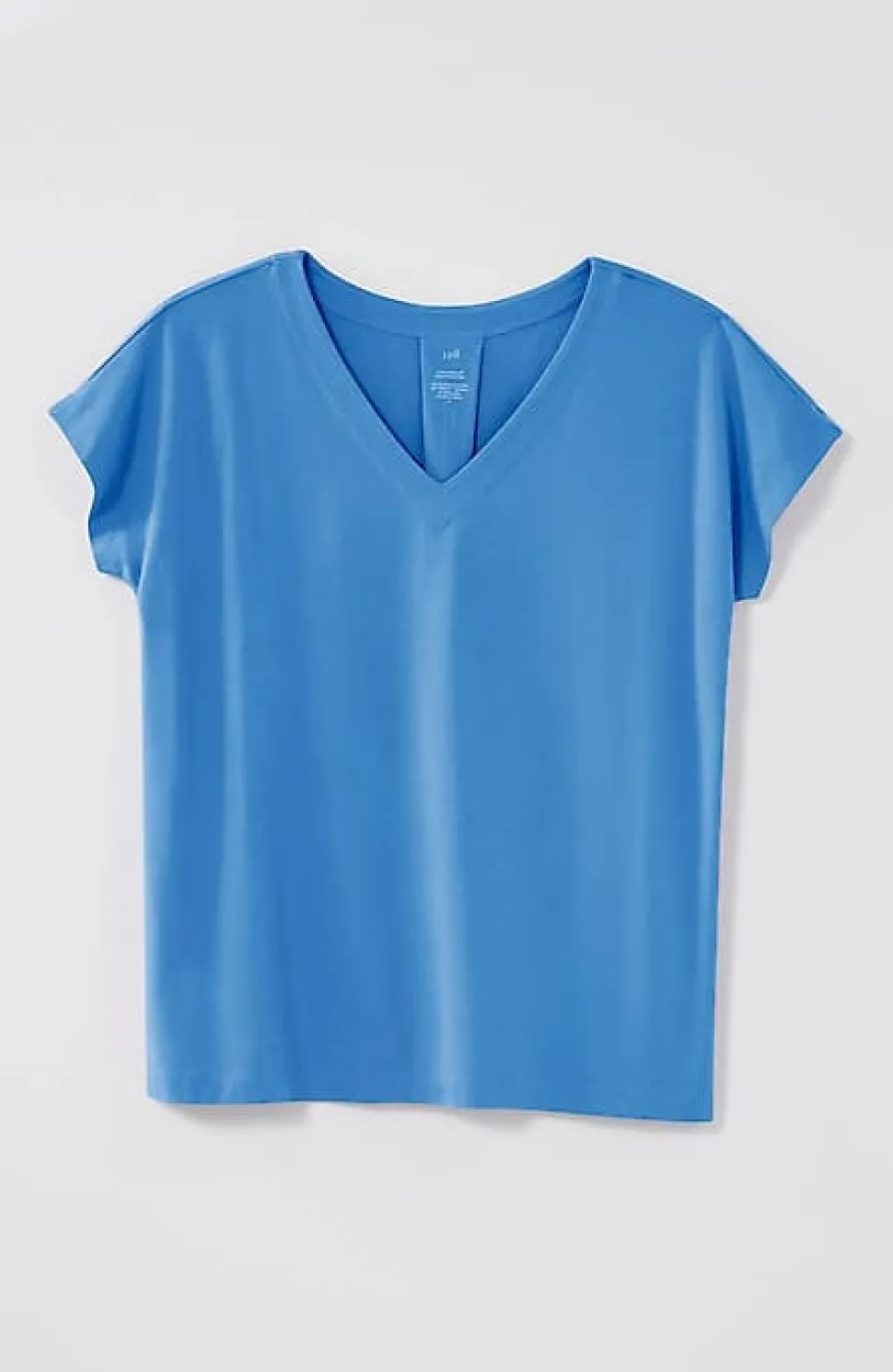 Luxe Supima® Pleat-Back Tee | Jjill
