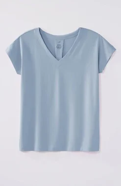 Luxe Supima® Pleat-Back Tee | Jjill
