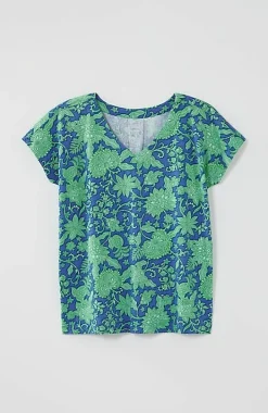 Luxe Supima® Pleat-Back Tee | Jjill