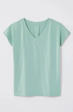 Luxe Supima® Pleat-Back Tee | Jjill
