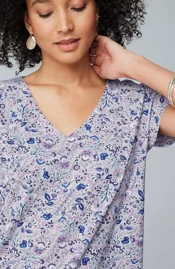 Luxe Supima® Pleat-Back Tee | Jjill