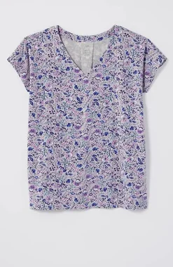 Luxe Supima® Pleat-Back Tee | Jjill