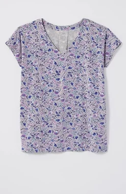 Luxe Supima® Pleat-Back Tee | Jjill