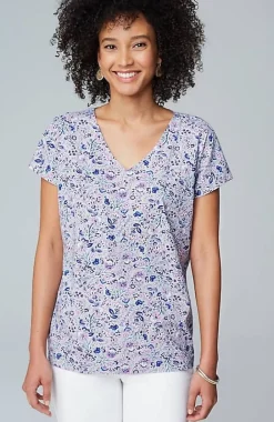Luxe Supima® Pleat-Back Tee | Jjill