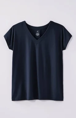 Luxe Supima® Pleat-Back Tee | Jjill