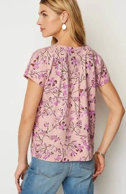 Luxe Supima® Pleat-Back Tee | Jjill