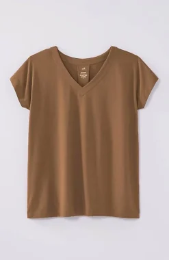 Luxe Supima® Pleat-Back Tee | Jjill