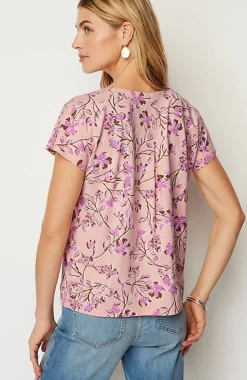 Luxe Supima® Pleat-Back Tee | Jjill