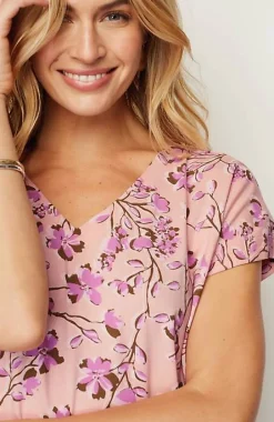 Luxe Supima® Pleat-Back Tee | Jjill