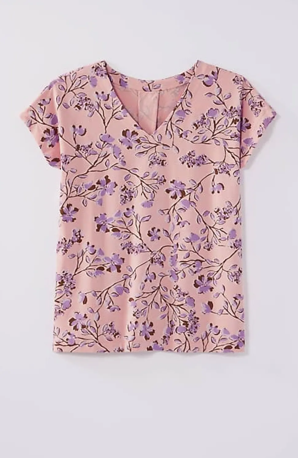 Luxe Supima® Pleat-Back Tee | Jjill