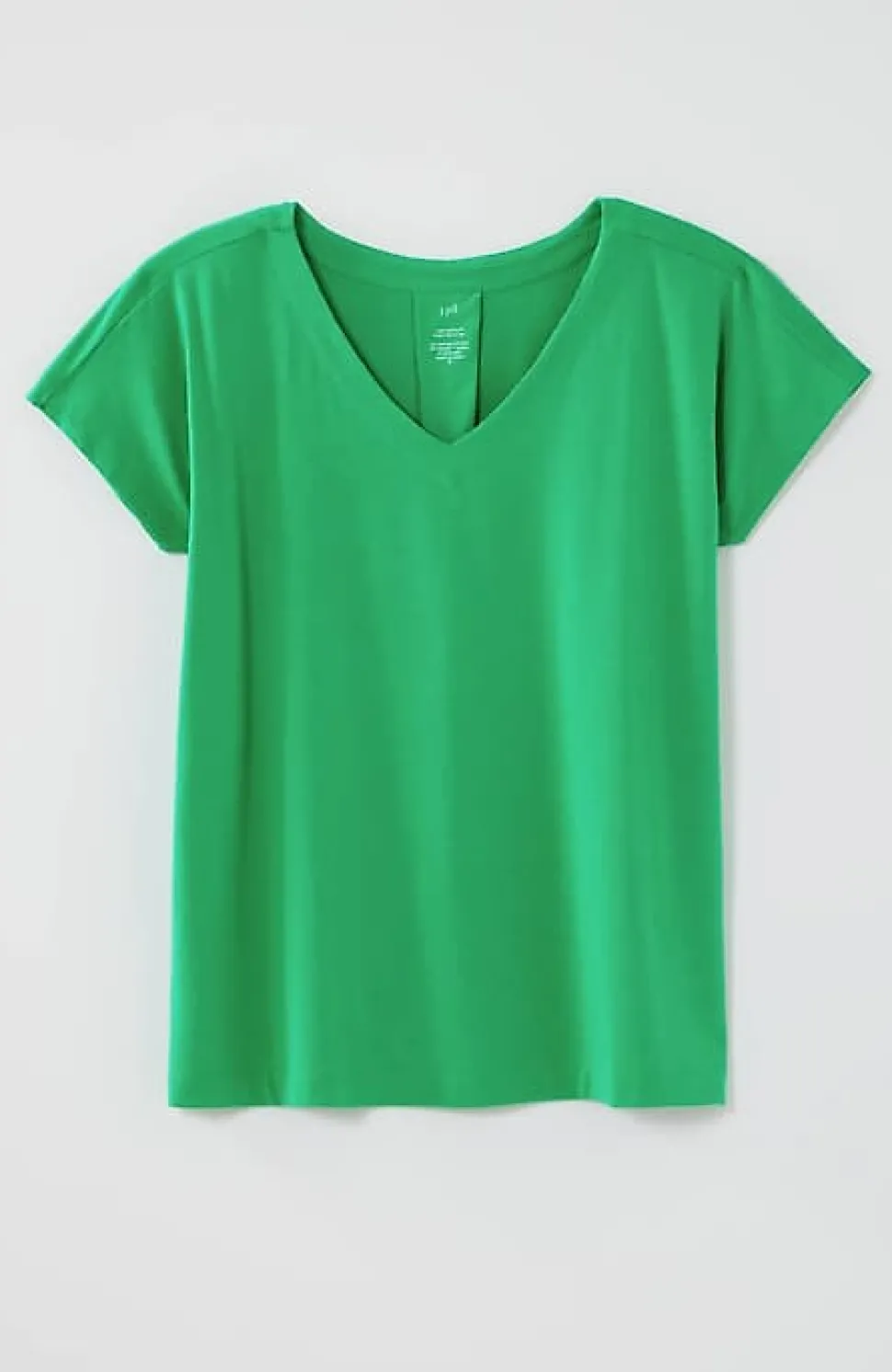 Luxe Supima® Pleat-Back Tee | Jjill
