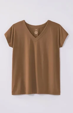 Luxe Supima® Pleat-Back Tee | Jjill