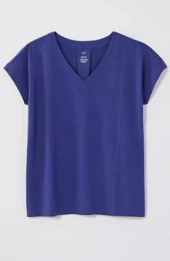 Luxe Supima® Pleat-Back Tee | Jjill