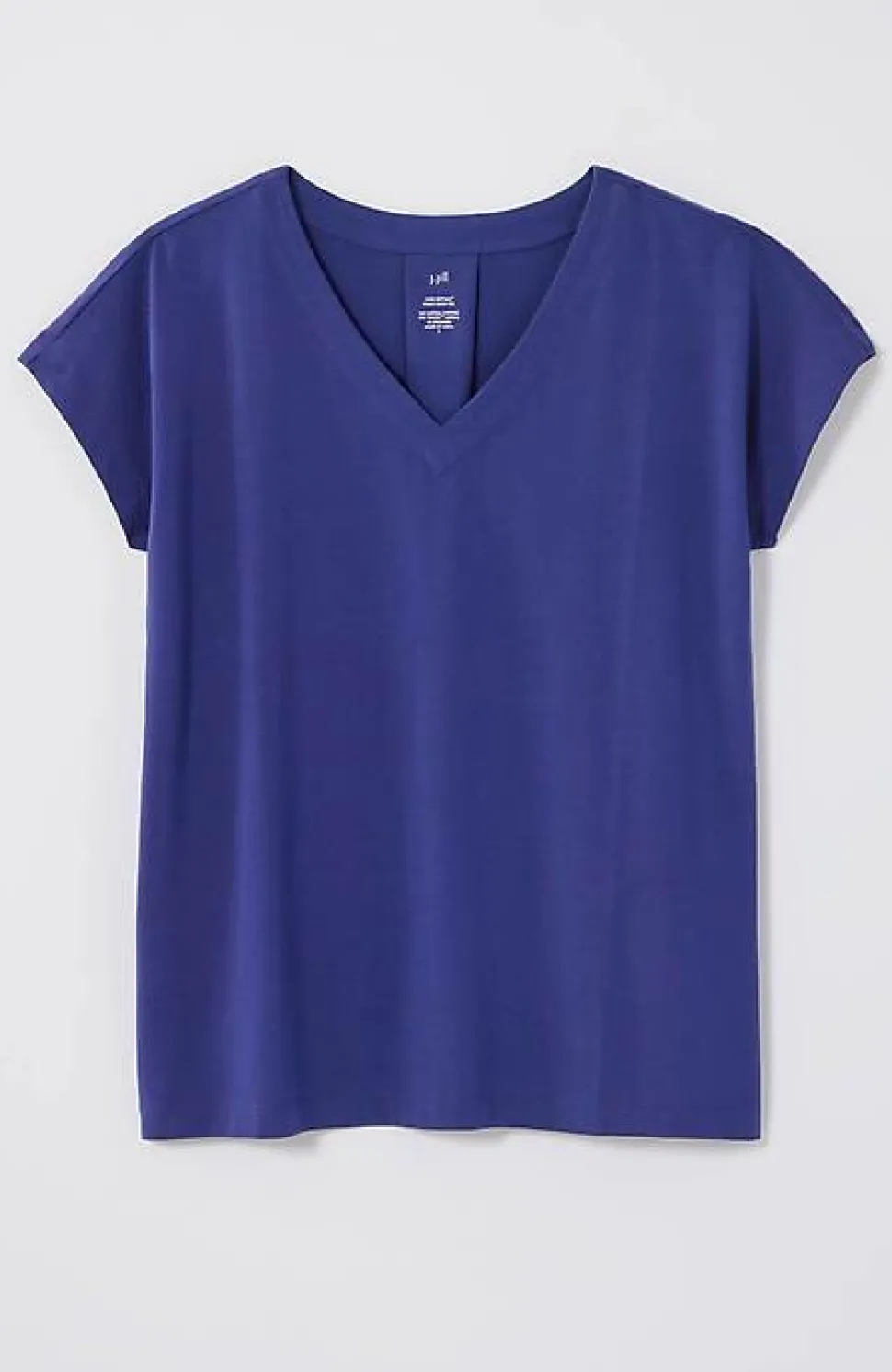 Luxe Supima® Pleat-Back Tee | Jjill