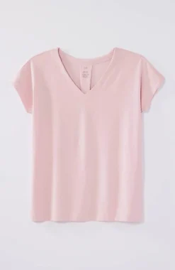 Luxe Supima® Pleat-Back Tee | Jjill