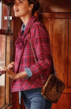 Luxe Velvet Quilted Purse | Jjill