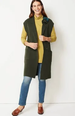 Majestic Double-Breasted Sweater Gilet | Jjill