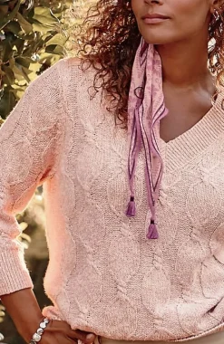 Marled Cable Sweater | Jjill