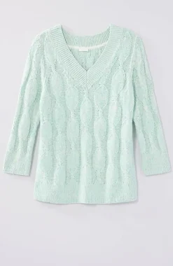 Marled Cable Sweater | Jjill