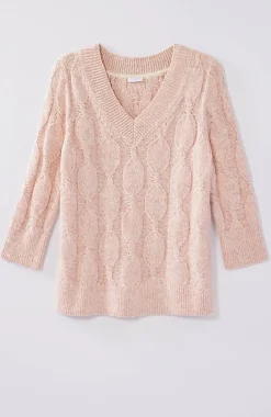 Marled Cable Sweater | Jjill
