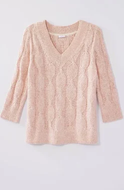 Marled Cable Sweater | Jjill