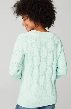 Marled Cable Sweater | Jjill