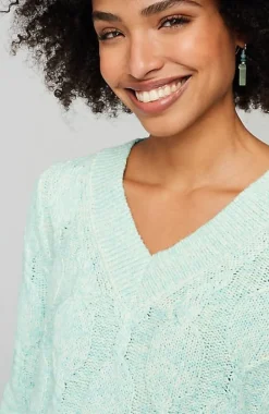Marled Cable Sweater | Jjill
