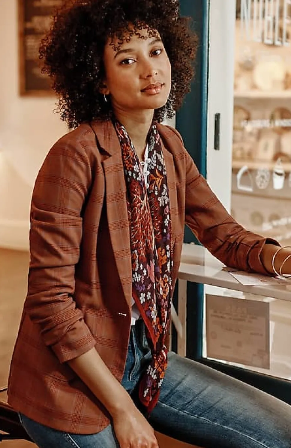 Mendocino Plaid Blazer | Jjill