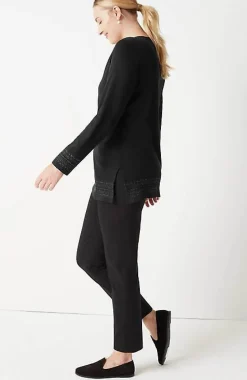 Metallic-Embroidered Tunic | Jjill