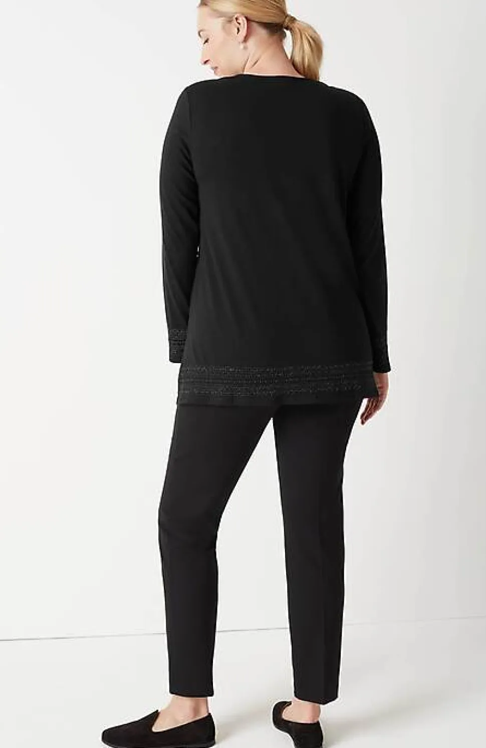 Metallic-Embroidered Tunic | Jjill