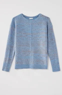 Micro-Tweed Seamed Sweater | Jjill