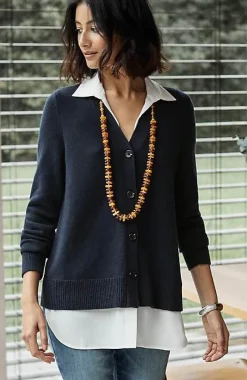 Mixed-Media Cardi | Jjill