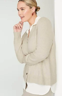 Mixed-Media Cardi | Jjill
