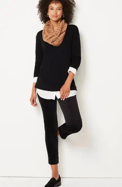 Mixed-Media Layered Sweater | Jjill