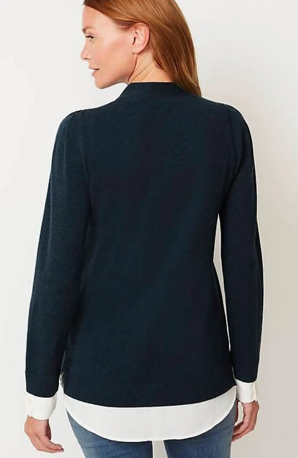 Mixed-Media Layered Sweater | Jjill