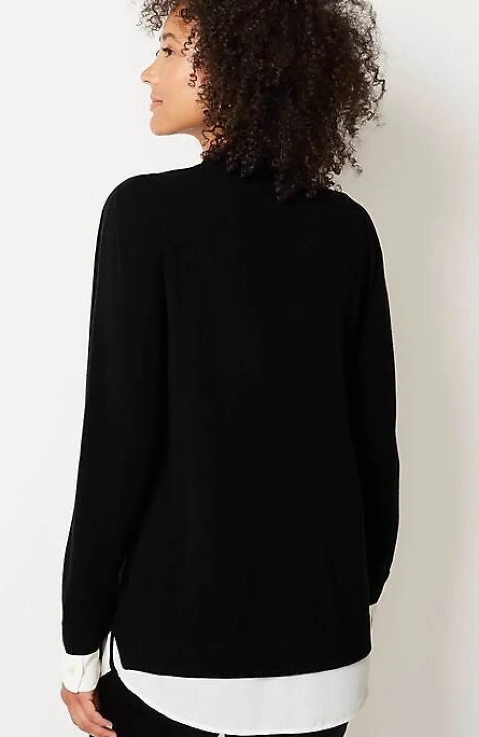 Mixed-Media Layered Sweater | Jjill