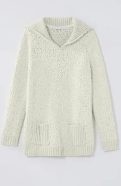 Mixed-Textures Collared Sweater | Jjill