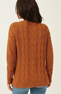 Mixed-Textures Pullover Sweater | Jjill