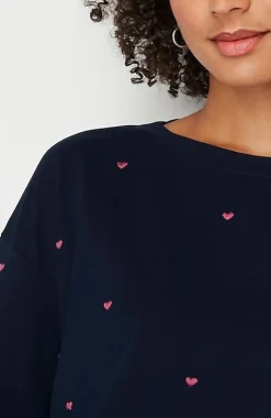 More Love Embroidered Sweatshirt | Jjill