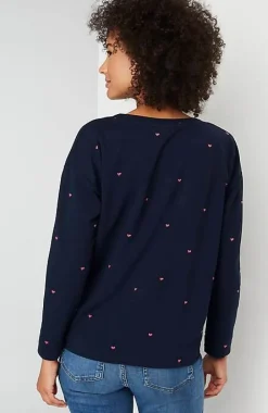 More Love Embroidered Sweatshirt | Jjill