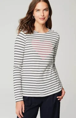 More Love Striped Tee | Jjill