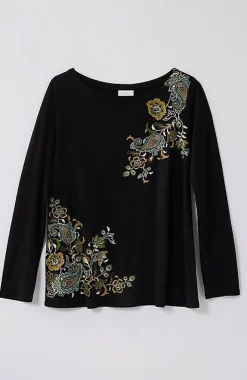 Multicolor-Embroidered Top | Jjill